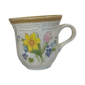 Four Vintage Mikasa Early Spring Flat cut 3 1/2" Cup